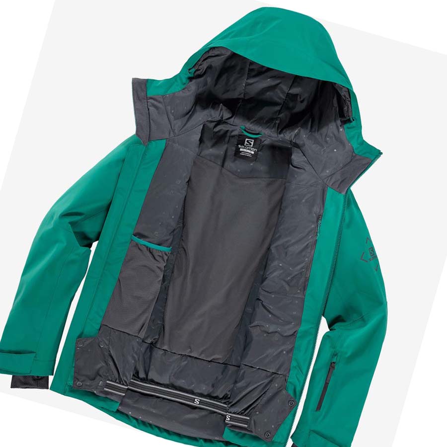 Salomon HIGHLAND INSULATED Erkek Ceket Yeşil | TR 3295JPQ